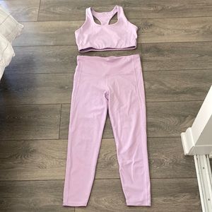 Gap Fit Outfit (Leggings and Bra Top), Lilac, Size Small